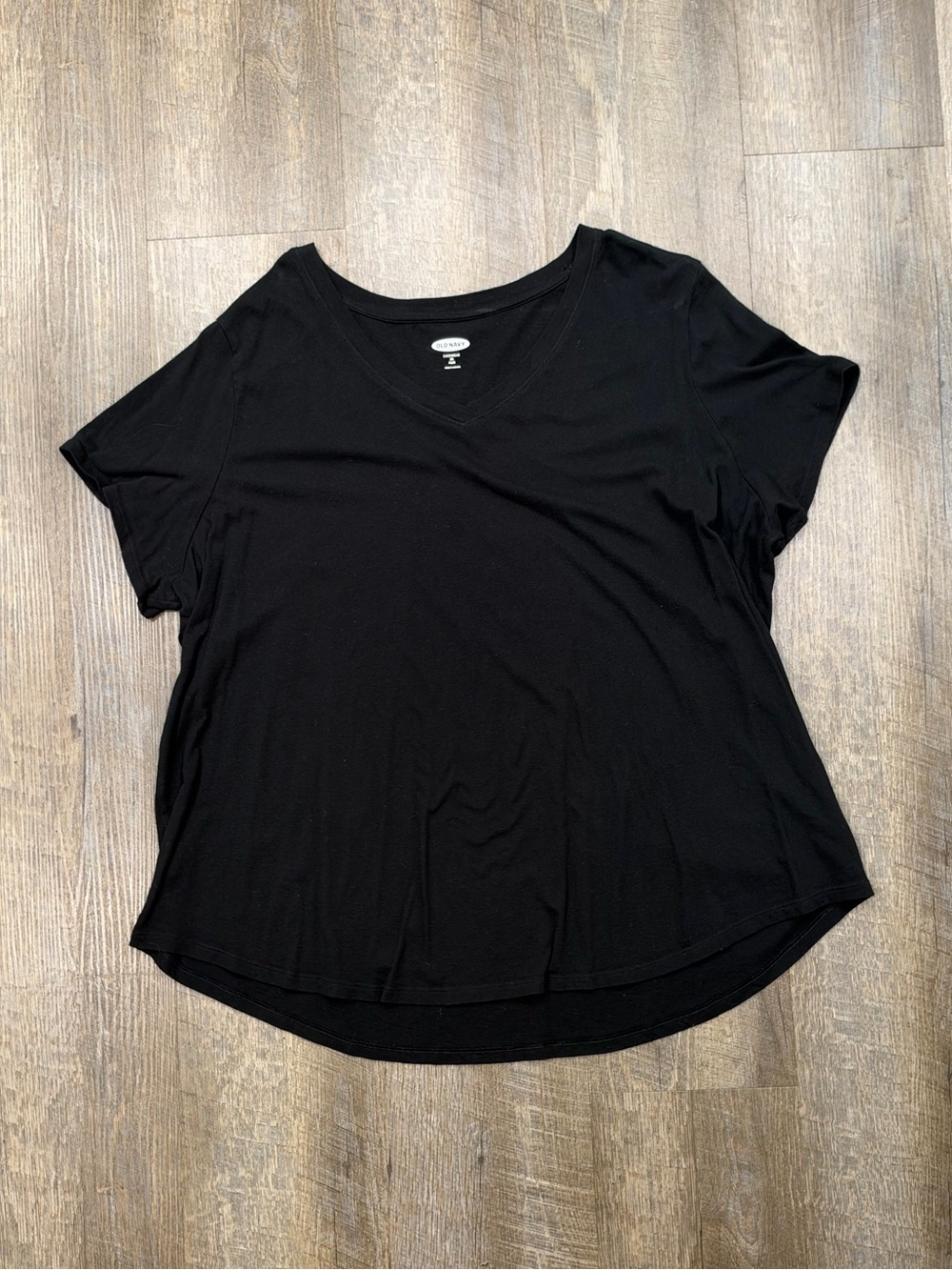 Plus size old navy Classic Black V-Neck Women's Top